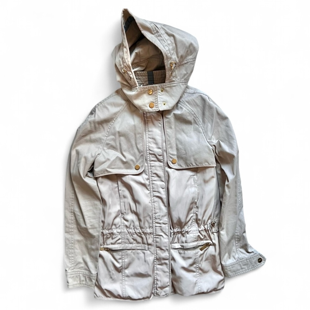 Zara Beige Cargo Style Zip Jacket – Size S